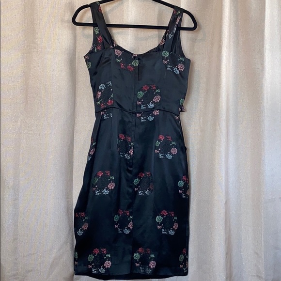 Vintage 50s Alfred Shaheen Honolulu Satin Dress - Picture 2 of 6